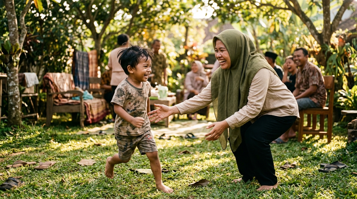 Momen tulus pelukan haru keluarga pengantin pada prosesi pernikahan adat oleh Arsy Moments