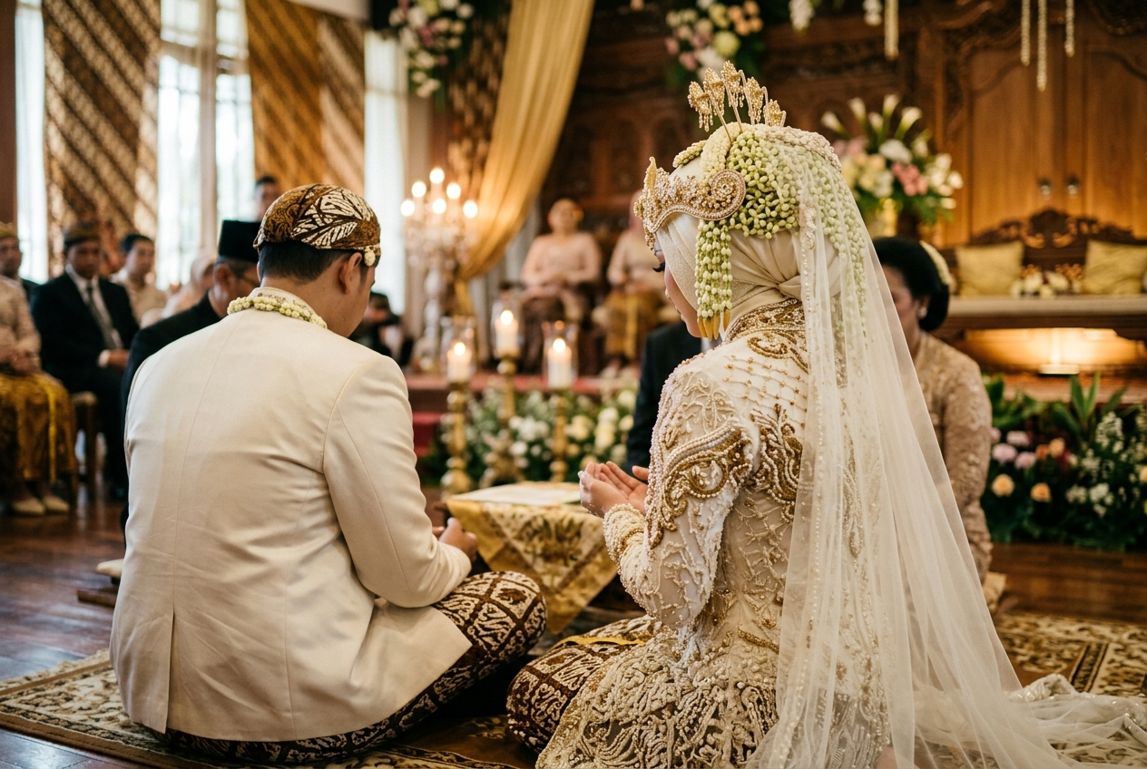 Dokumentasi detail kemegahan mahkota adat pernikahan nusantara oleh Arsy Moments